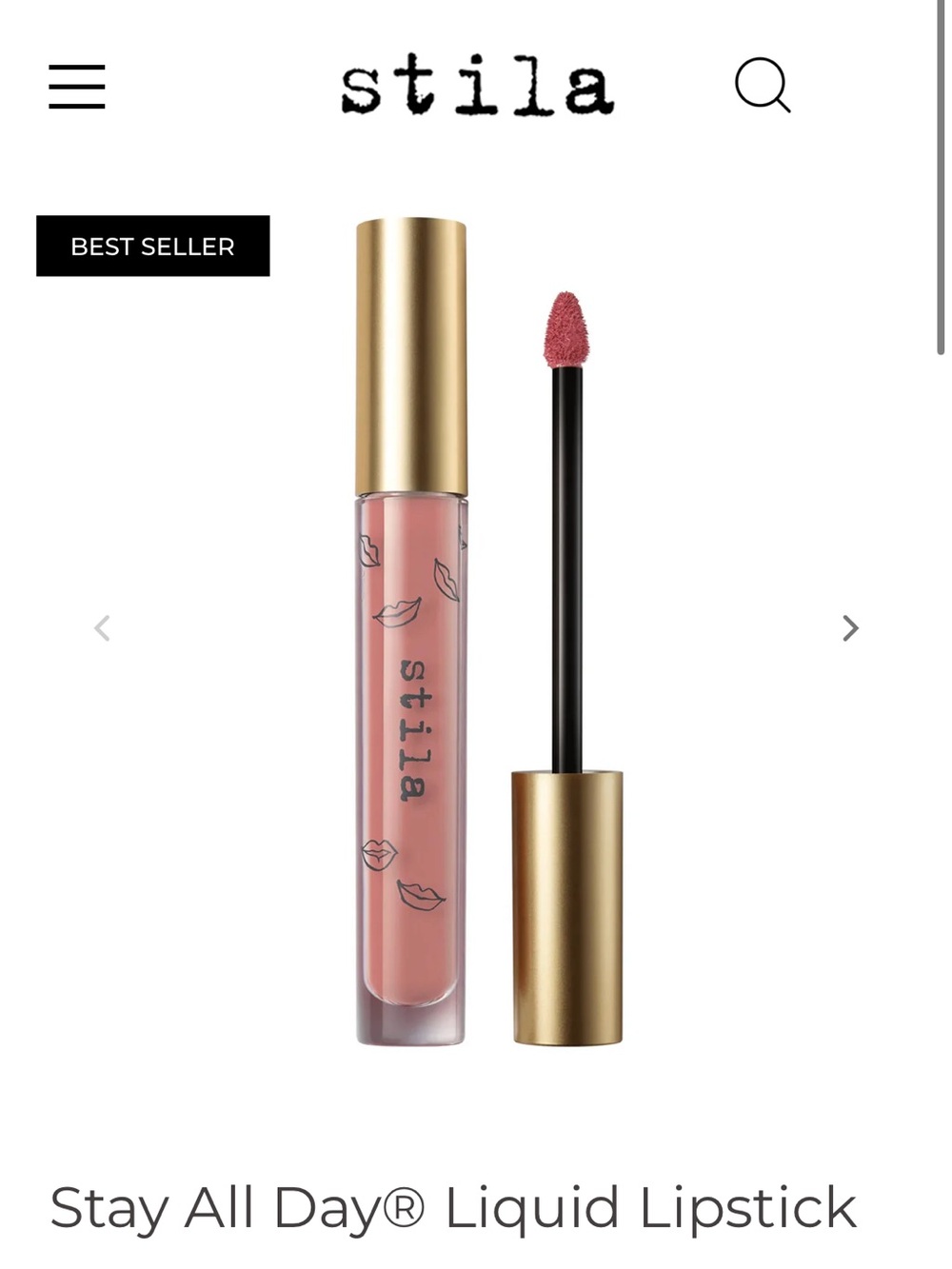 NIB Stila Stay All Day Liquid Lipstick — Biscotti
